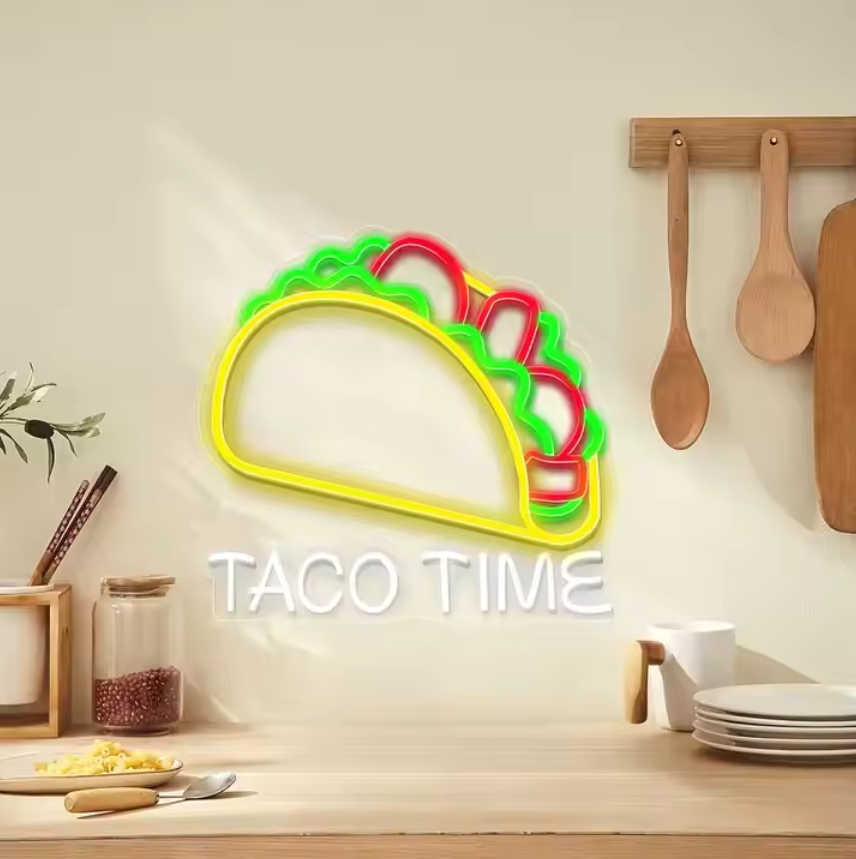 Custom Taco Neon Sign Food LED Sign Light