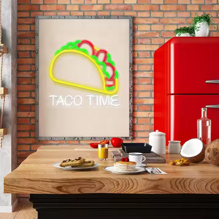 Custom Taco Neon Sign Food LED Sign Light