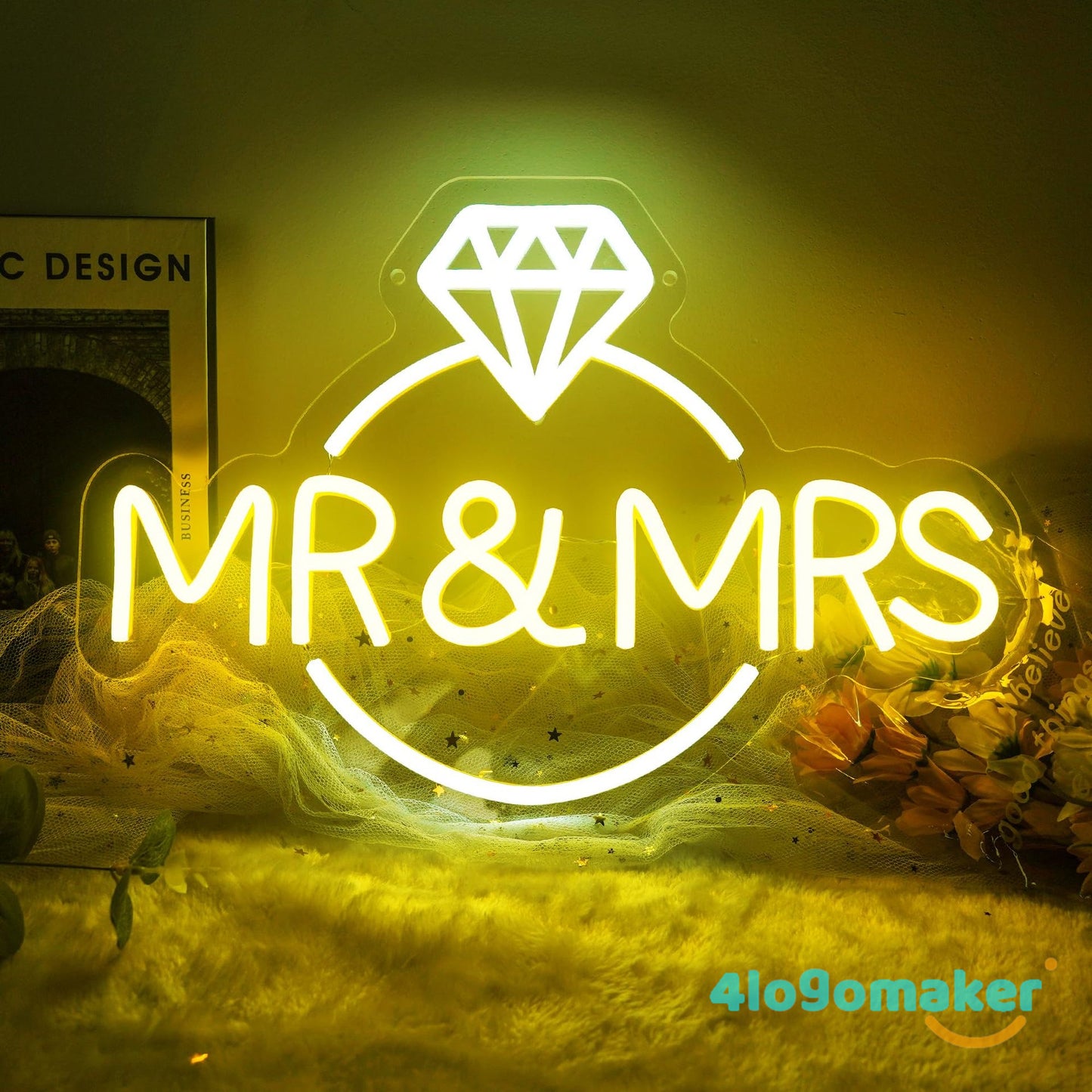 Custom Neon Wedding Sign For Party & Events
