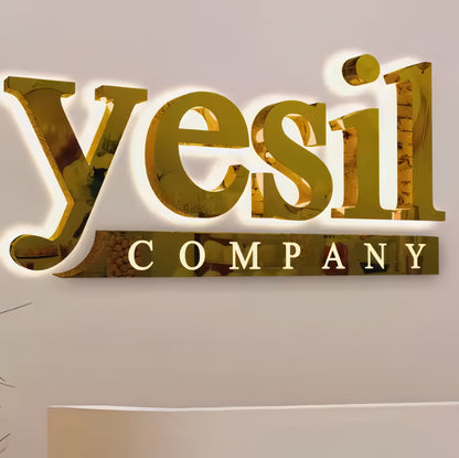 Benutzerdefiniertes 3D-Logo-Schild – Hintergrundbeleuchtung 