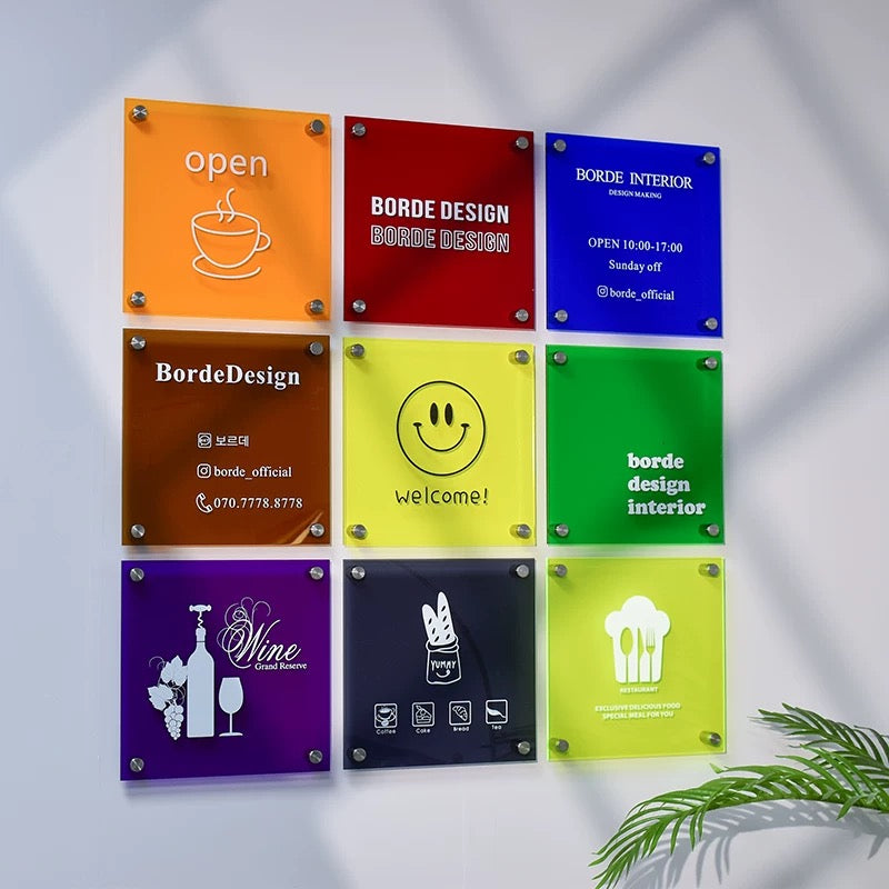 Make Your Brand Clear With Custom Logo Acrylic Signs Plexiglass Signs ...