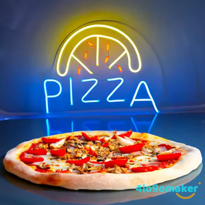 Pizza & Burger Food Neon Sign