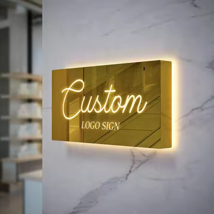 Custom 3D Metal Box Sign Light Outdoor Business Office Backlit Signs