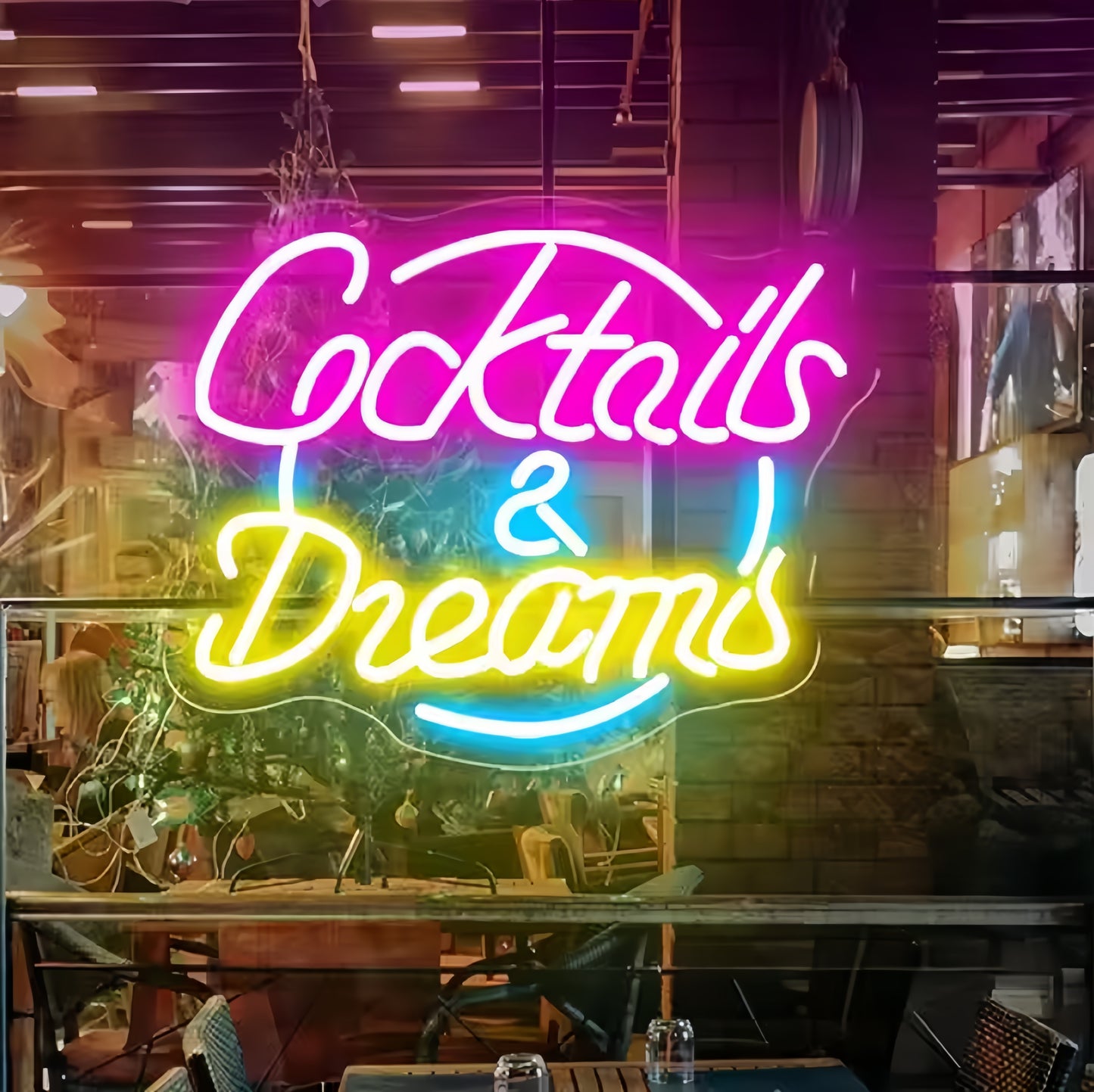 Cocktails And Dreams Sign Custom