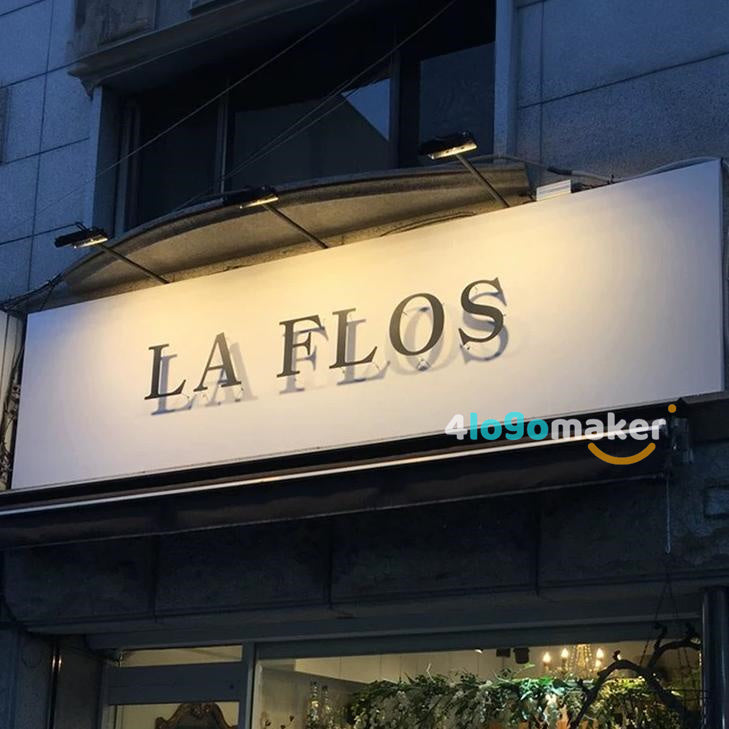 Custom Stainless Steel Sign Light 3D Metal Business Sign