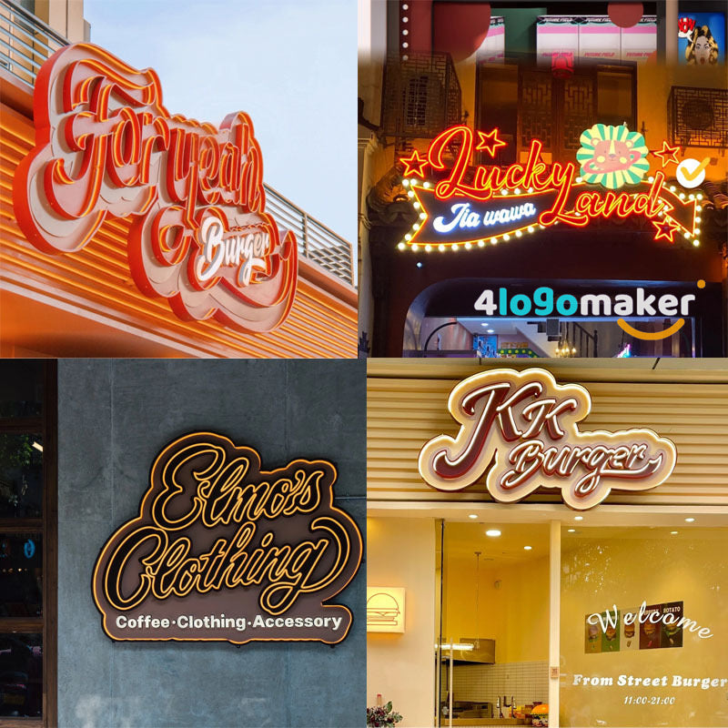 Custom Vintage Neon Sign Box Business