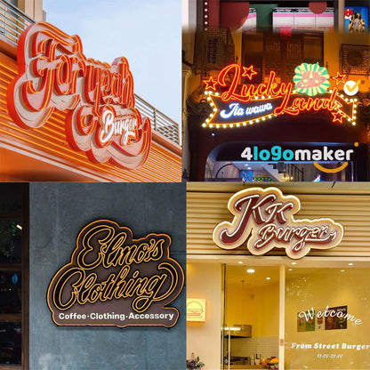 Custom Vintage Neon Sign Box Business