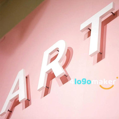 Custom Stainless Steel Sign Light 3D Metal Business Sign