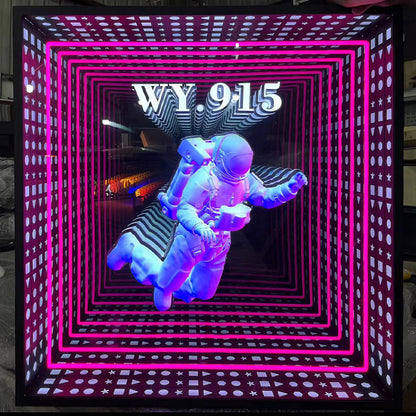 Custom Mirror Layer RGB Infinity Neon Sign Wall Mirror