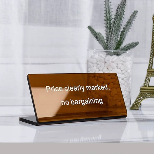 Custom Acrylic Dispaly Table Sign