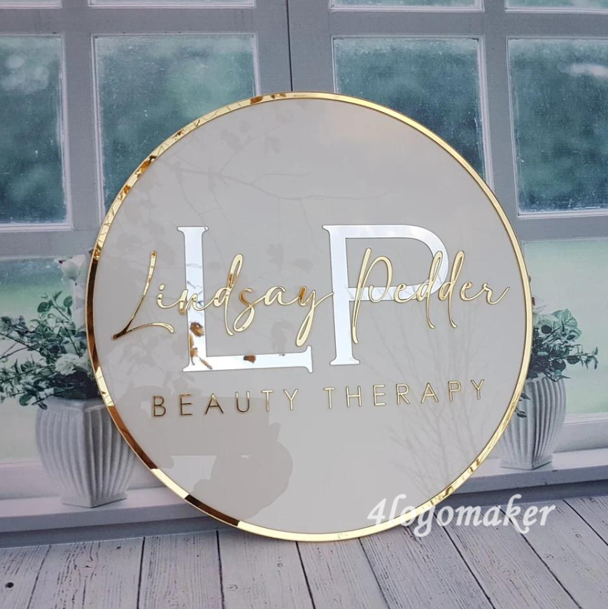 Acrylic Logo Sign, Custom Backlit Sign, Acrylic Office Sign, Wall Decor, Salon Logo Sign, LED Wall Art,Wall Studio Sign,Custom LED Logo Sign