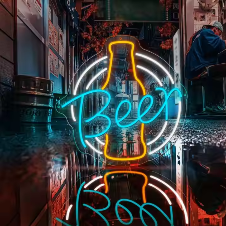Personalized Neon Bar Signs Neon Beer Signs|Busch Coors Blue Band Neon ...