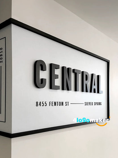 Custom Corner Light Sign For Company