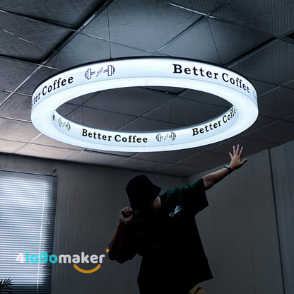 Custom LED Circle Neon Sign Light Indoor