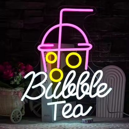 Custom Bubble Milkshakes LED Neon Sign