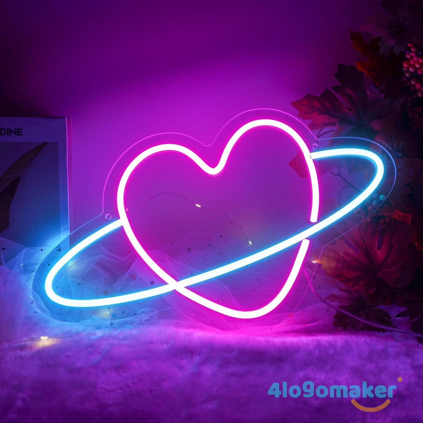 Custom Heart LED Neon Sign Light