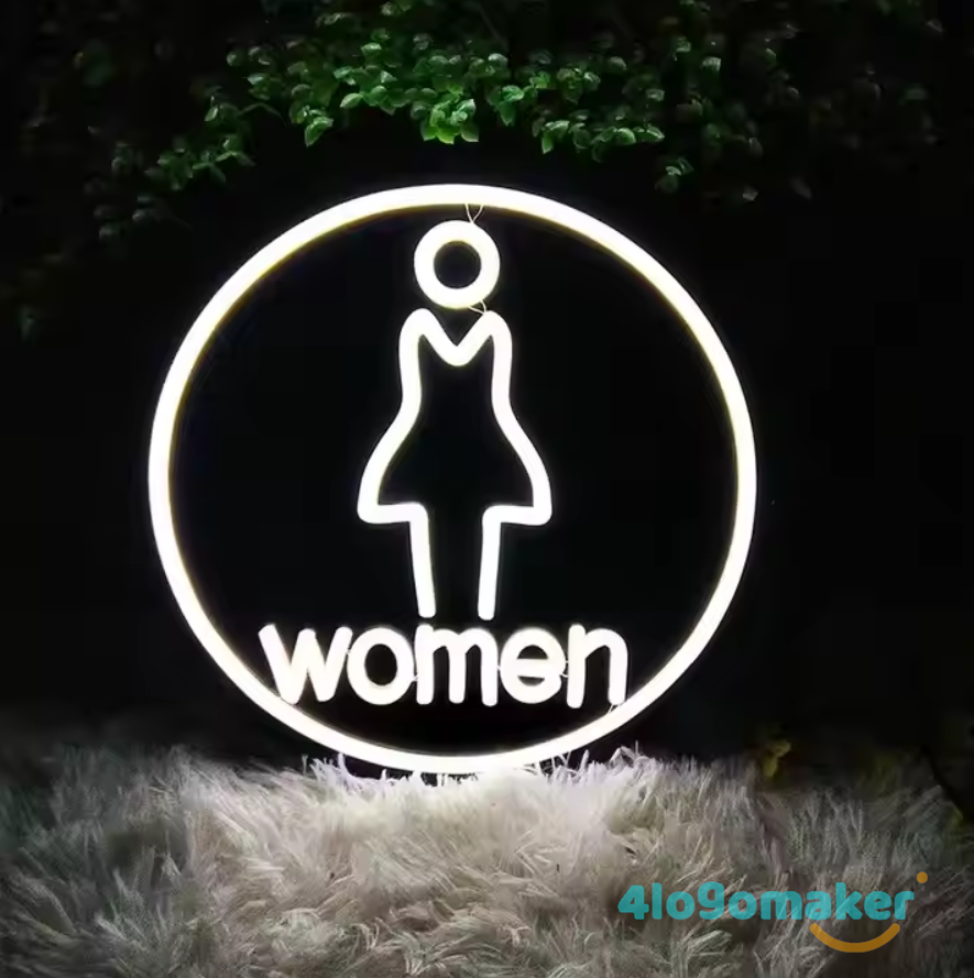 Custom Toilet Restroom Neon Sign