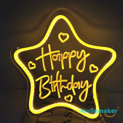 Custom Birthday LED Neon Sign Light