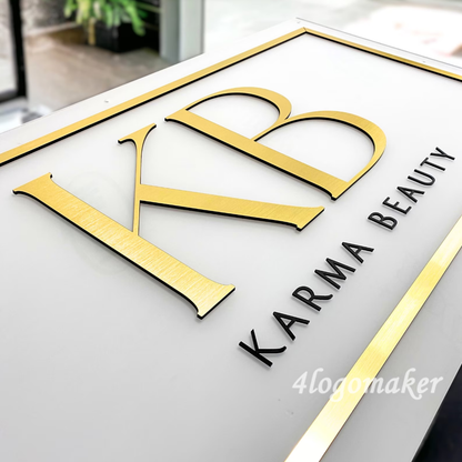 Acrylic Sign |Custom Backlit Sign | Acrylic Letter|Custom Backlit Acrylic Sign|Led Letter Sign|Wall Logo Sign|SPA Studio Sign|Business Sign