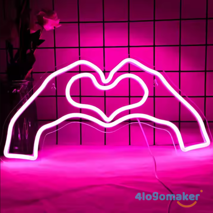 Custom Heart LED Neon Sign Light