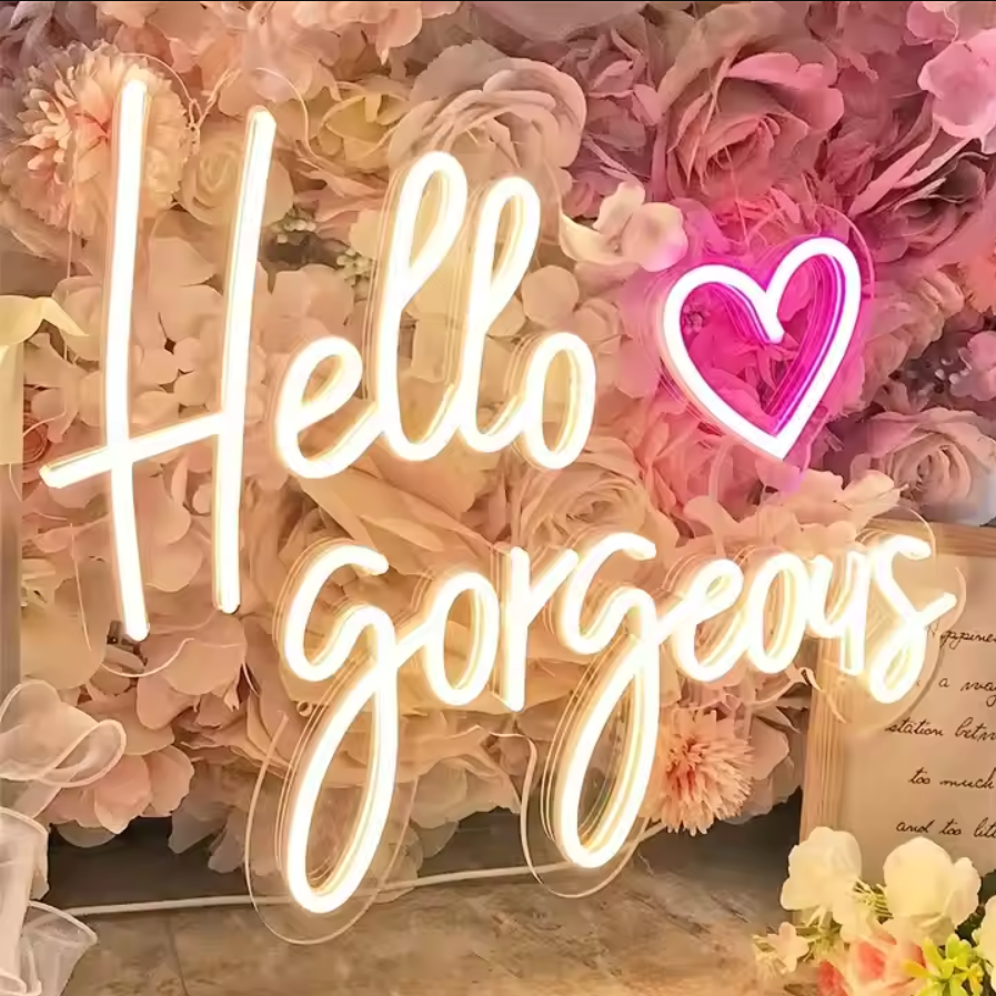 Hello Beautiful Neon Sign