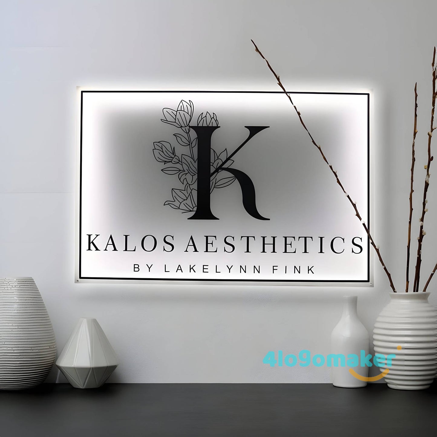 Custom business logo sign | Custom Salon logo sign | Beauty Salon Sign | 3D Business Sign | Personalized Sign | Wall Hanging Business Office