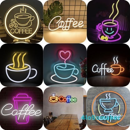 Custom Coffee Neon Sign Light