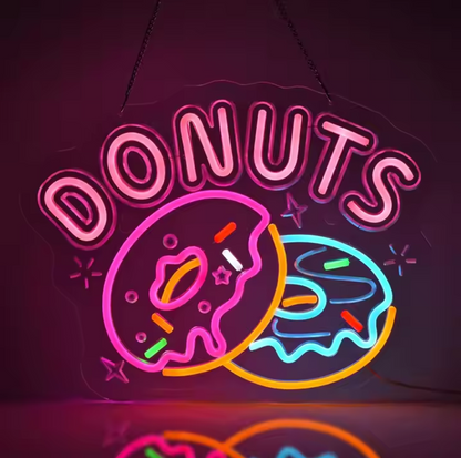 Ice Cream LED Neon Sign Light For Dessert Shop