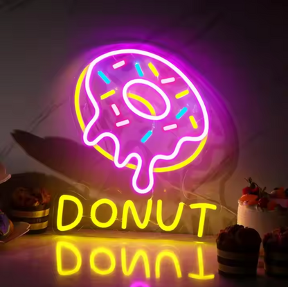 Ice Cream LED Neon Sign Light For Dessert Shop