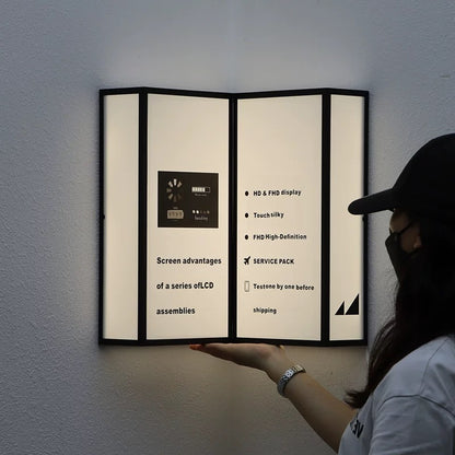 Panneau lumineux d'angle personnalisé pour entreprise