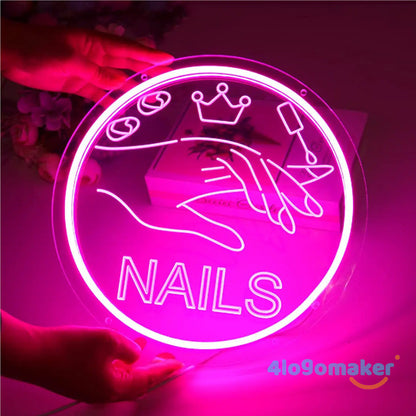 Nail, Lash & Brow Custom Neon Signs