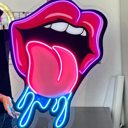 Custom UV Neon Sign LED Light For Business Home Decor