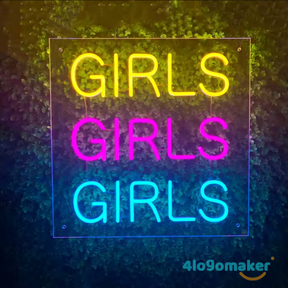 Custom Girl Women Female LED Neon Sign