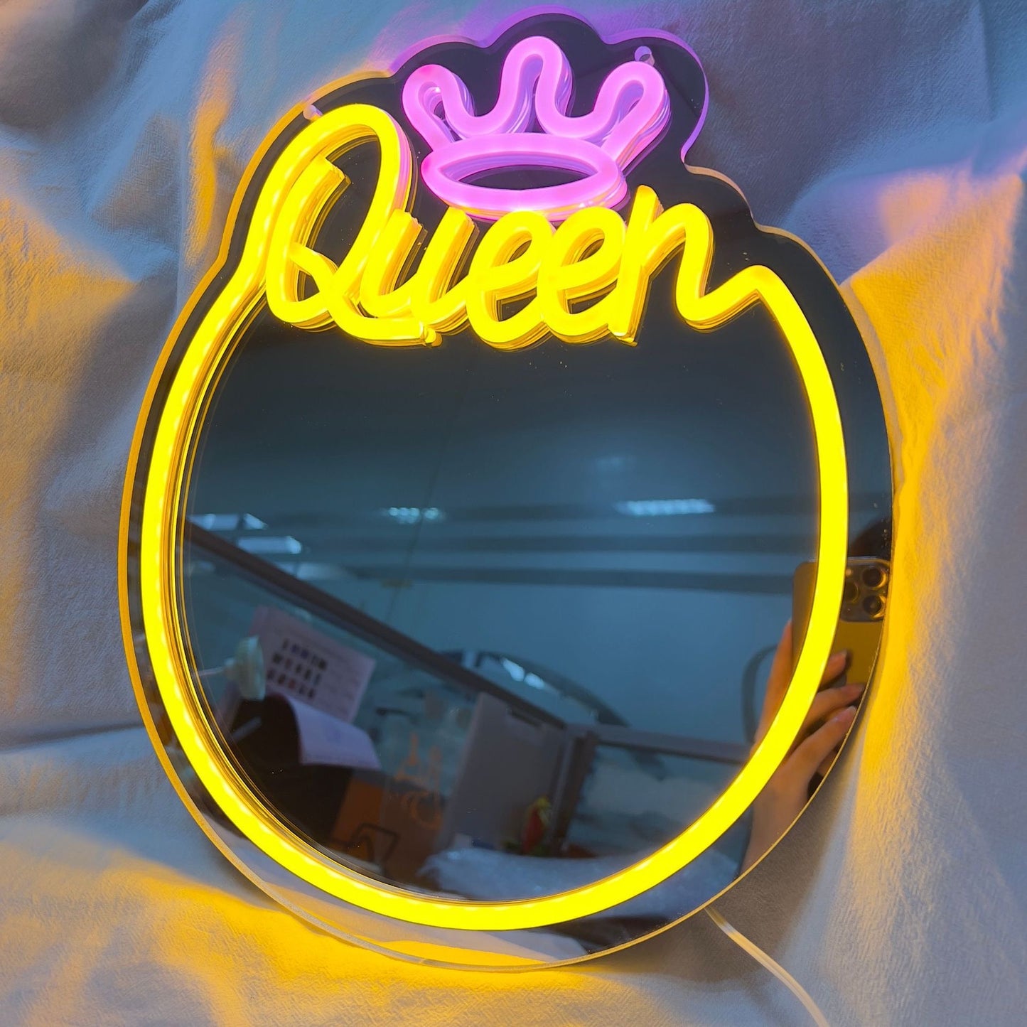 Custom Mirror LED Neon Light For Room Decor Wall Wedding Business