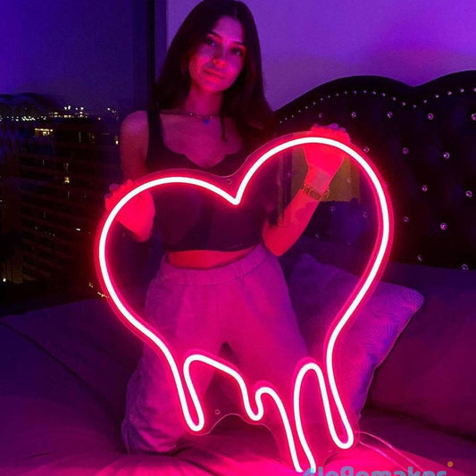 Custom Heart LED Neon Sign Light