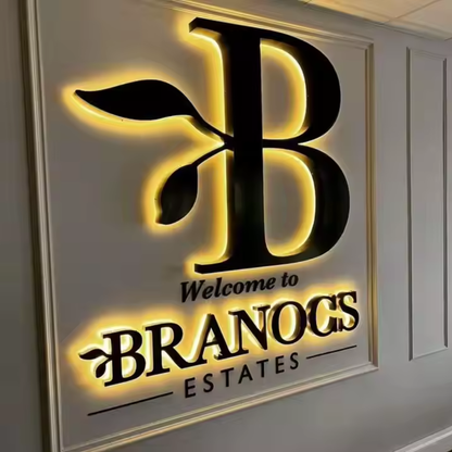 Custom 3D Logo Sign - Backlit Light