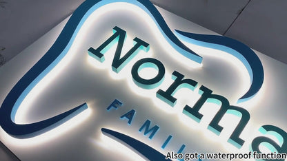 Custom 3D Logo Sign - Backlit Light